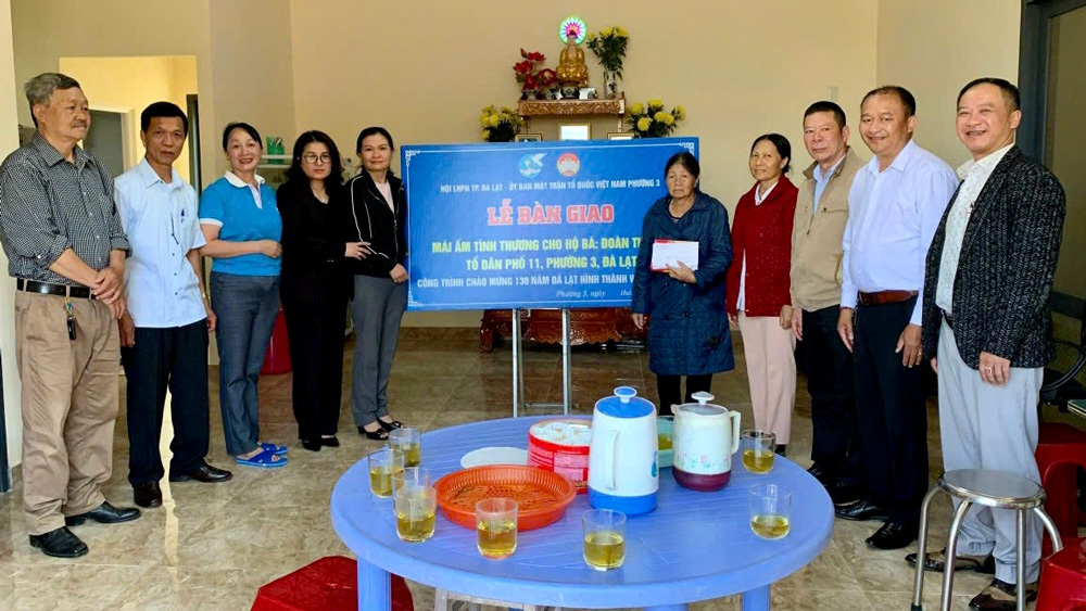 Đà Lạt: Bàn giao mái ấm tình thương cho hội viên phụ nữ có hoàn cảnh khó khăn