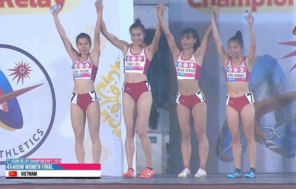 Điền kinh Việt Nam giành HCV tại Giải tiếp sức vô địch châu Á 2024