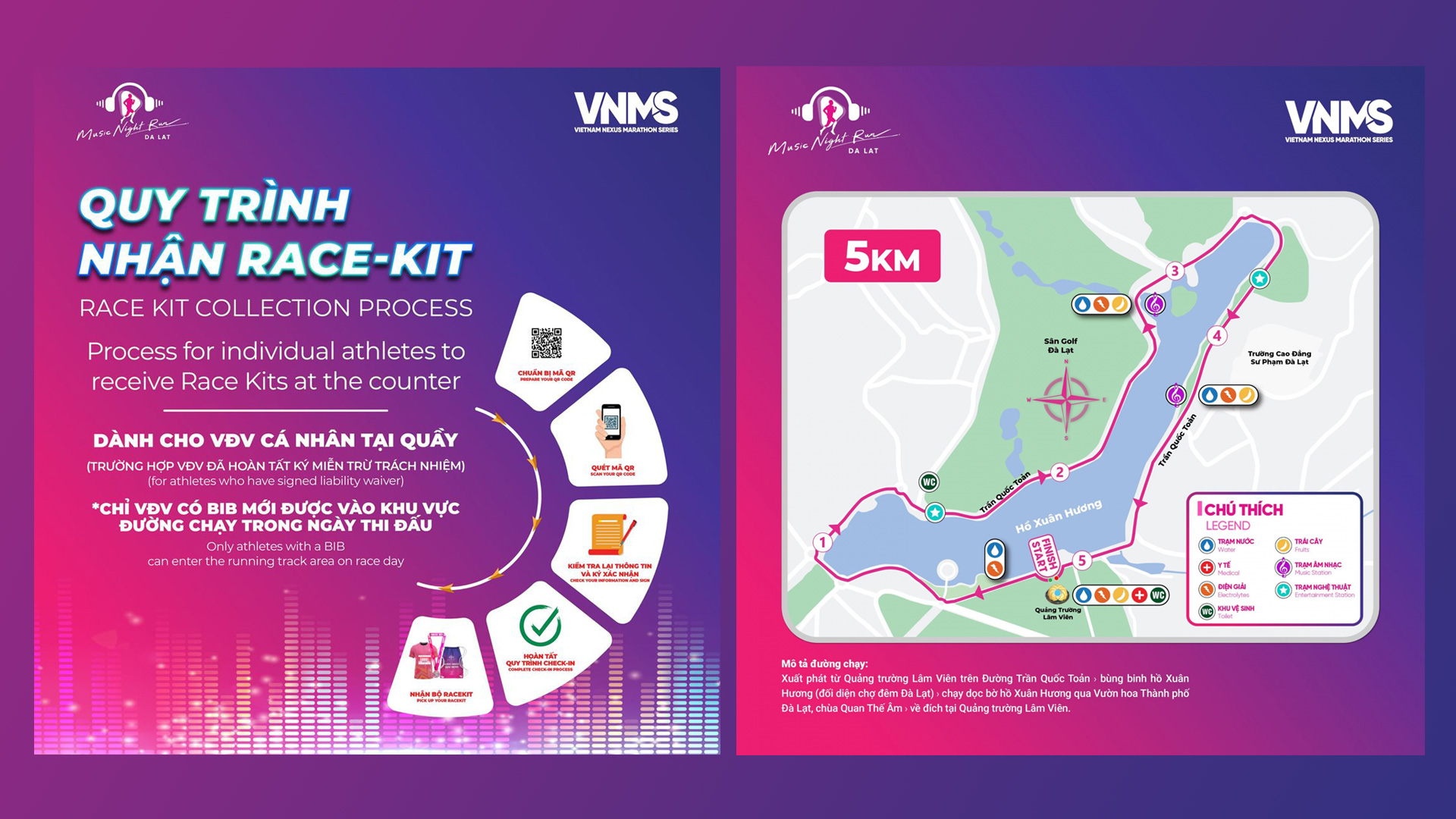 Những điều thú vị trên đường chạy Da Lat Music Night Run 2024