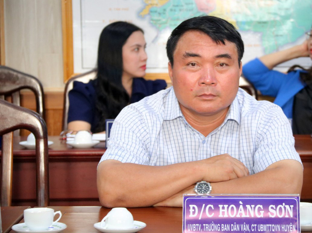 ÔNG HOÀNG SƠN - TRƯỞNG BAN DÂN VẬN HUYỆN ỦY, CHỦ TỊCH ỦY BAN MTTQ VIỆT NAM HUYỆN LÂM HÀ: Cần nâng cao hiệu quả các hoạt động giám sát, phản biện xã hội