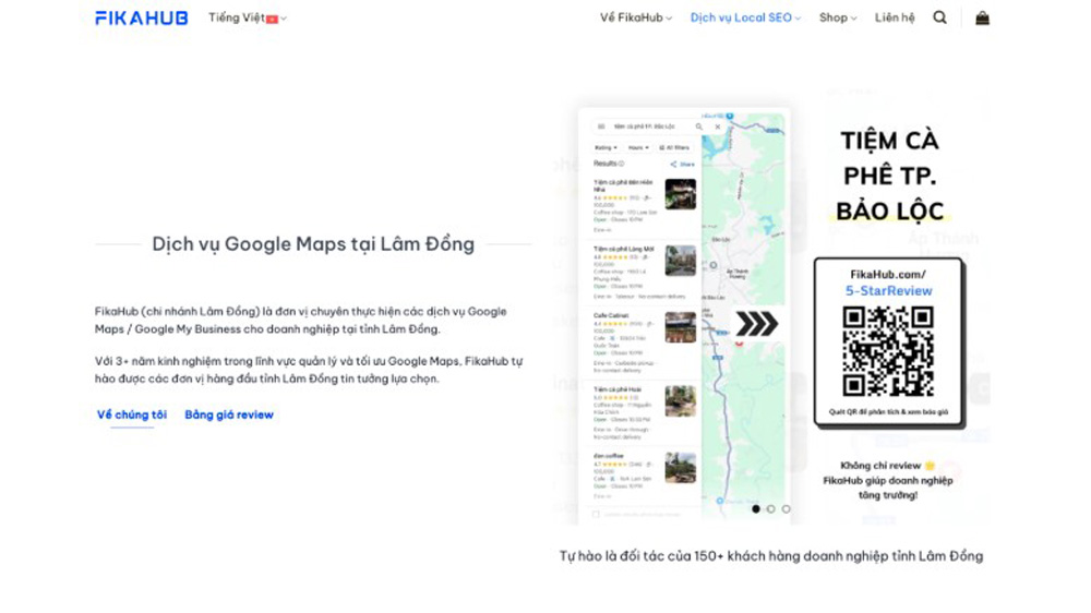Dịch Vụ Google Maps Tại Lâm Đồng: FikaHub Giúp Doanh Nghiệp Đón 10.000+ Khách Từ Bản Đồ Số