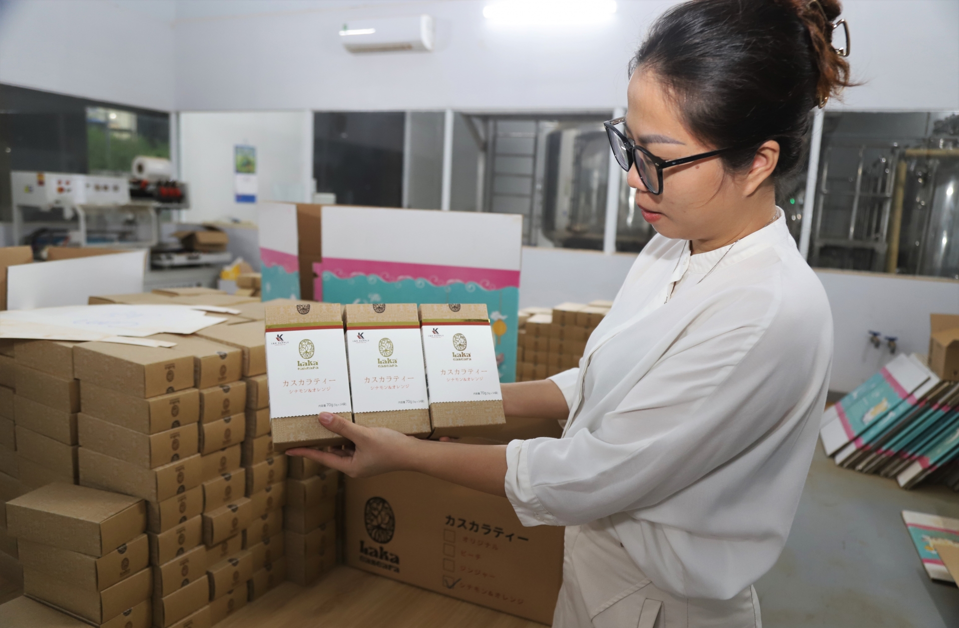 Doanh nghiệp đầu tiên của Lâm Đồng xuất khẩu trà túi lọc từ vỏ quả cà phê đi Nhật Bản