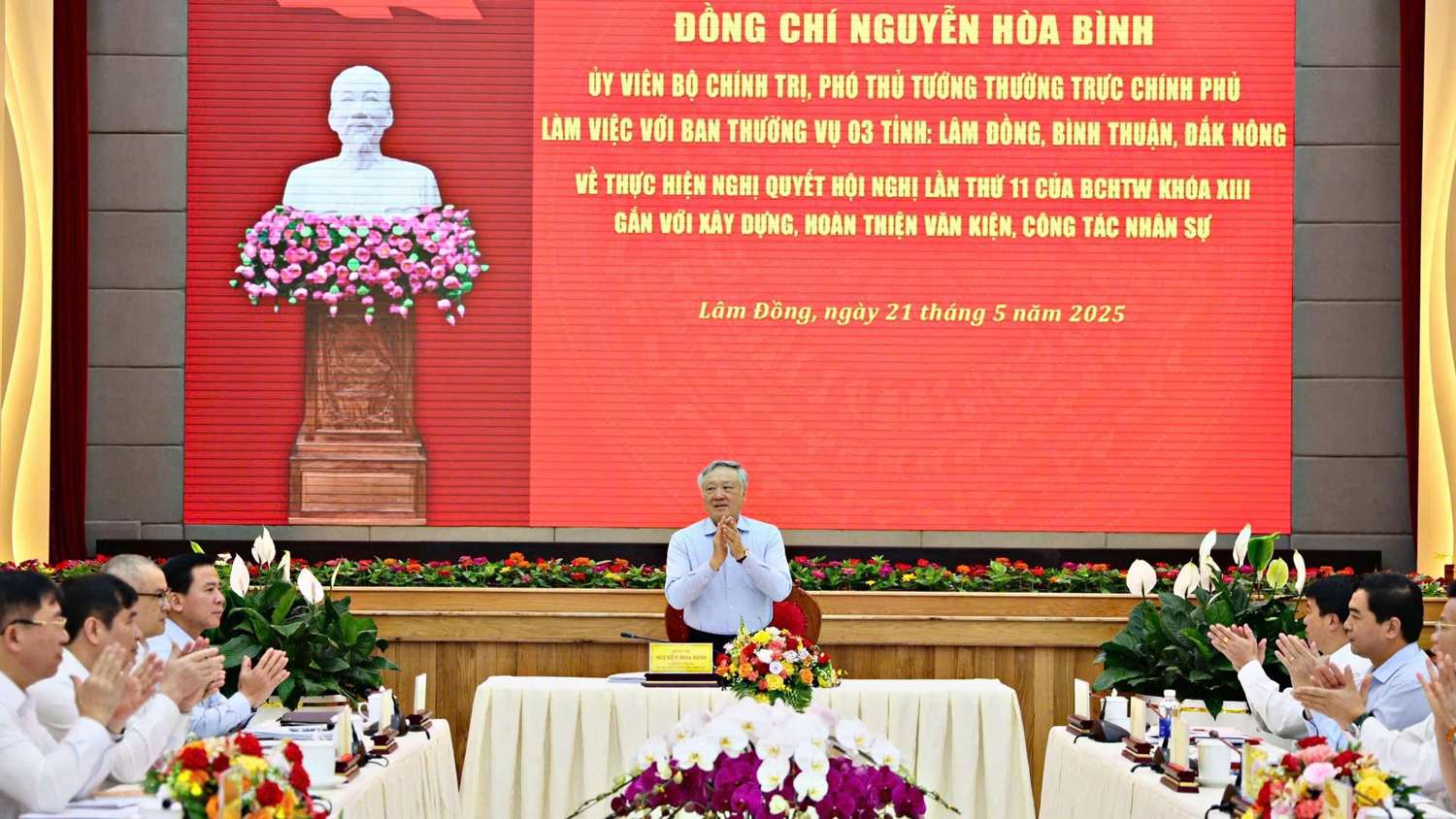 Phó Thủ tướng Nguyễn Hòa Bình làm việc với 3 tỉnh Lâm Đồng, Bình Thuận, Đắk Nông