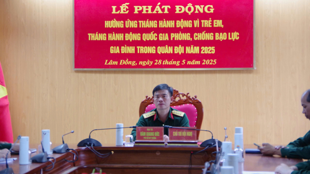 Phát động Tháng Hành động vì trẻ em trong quân đội