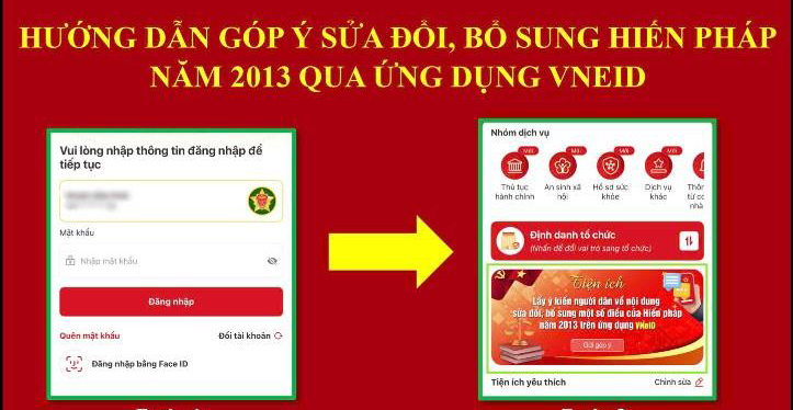 5 bước để góp ý sửa đổi Hiến pháp trên VNeID