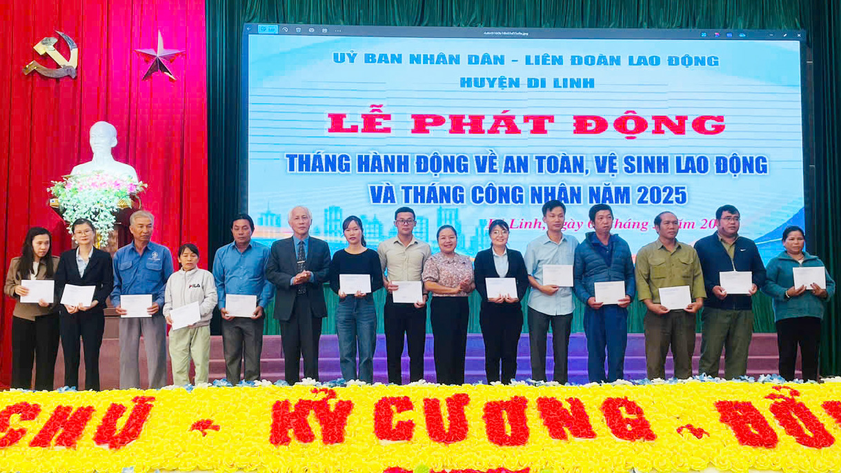 Di Linh: Phát động Tháng Công nhân năm 2025