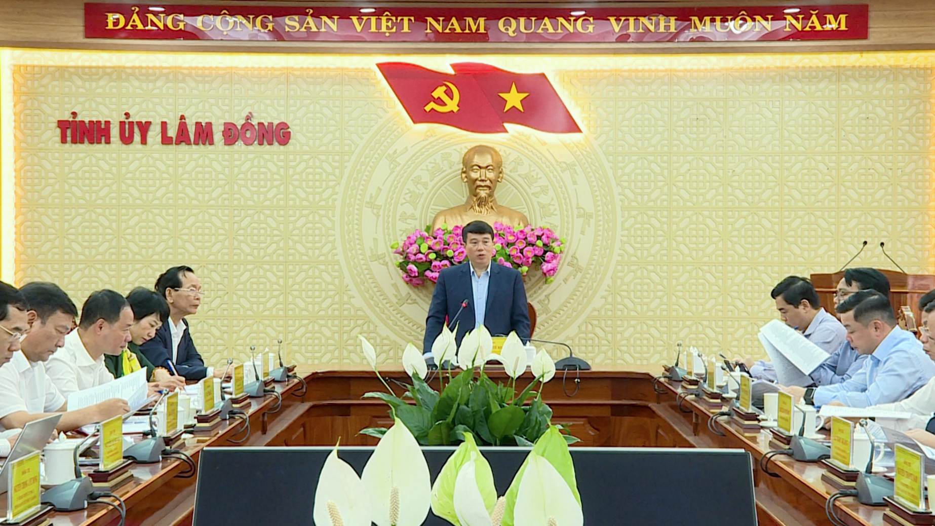 Thường trực Tỉnh ủy 3 tỉnh Lâm Đồng, Bình Thuận, Đắk Nông họp bàn về công tác sáp nhập và nhân sự của tỉnh mới