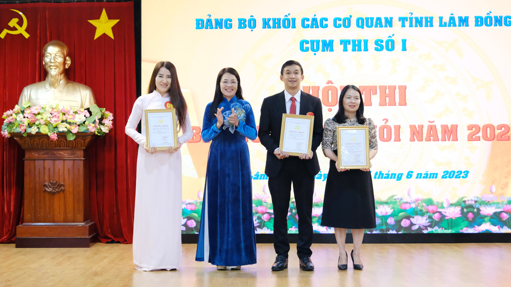 Hội thi Bí thư Chi bộ giỏi cụm số 1 Đảng bộ Khối Các cơ quan tỉnh
