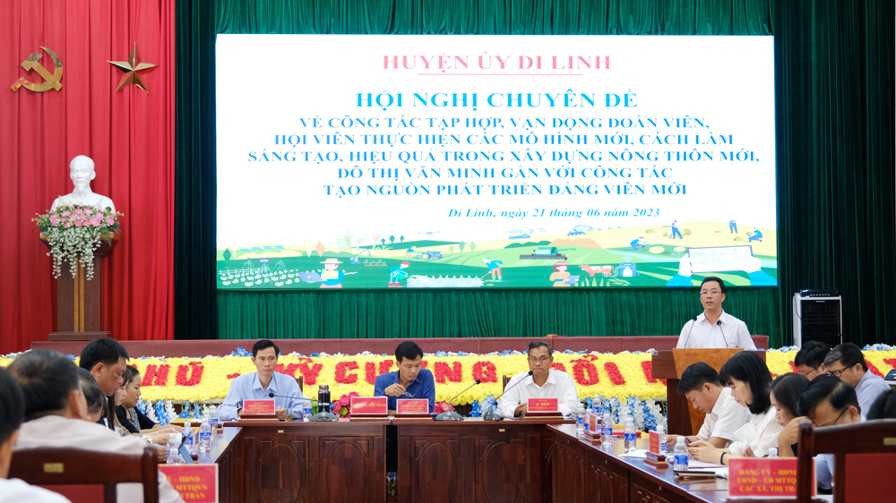 Di Linh: Tìm giải pháp tập hợp đoàn viên, hội viên trong xây dựng nông thôn mới gắn với công tác tạo nguồn và phát triển đảng viên
