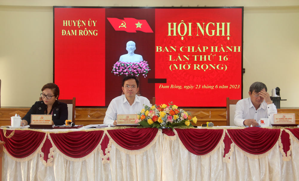 Hội nghị Ban Chấp hành Đảng bộ huyện Đam Rông thứ 16