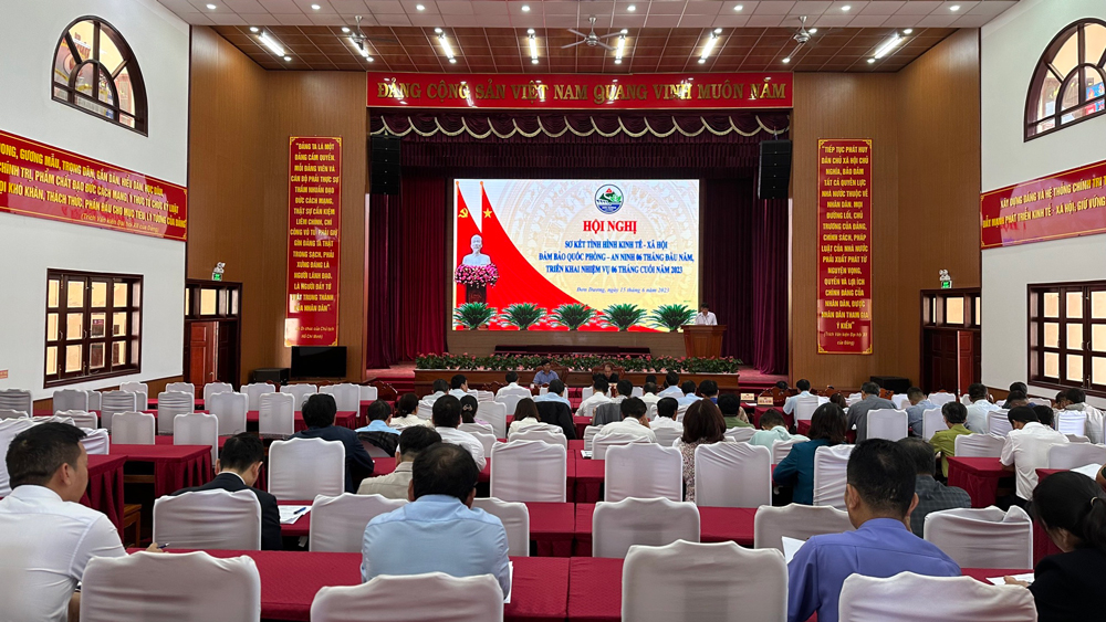 Đơn Dương: Sơ kết tình hình kinh tế - xã hội, đảm bảo quốc phòng - an ninh 6 tháng đầu năm