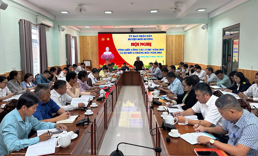 Đơn Dương: Đánh giá công tác cải cách hành chính 6 tháng đầu năm
