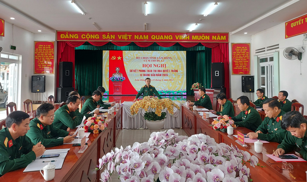 Cụm thi đua 2, lực lượng vũ trang tỉnh sơ kết Phong trào thi đua quyết thắng