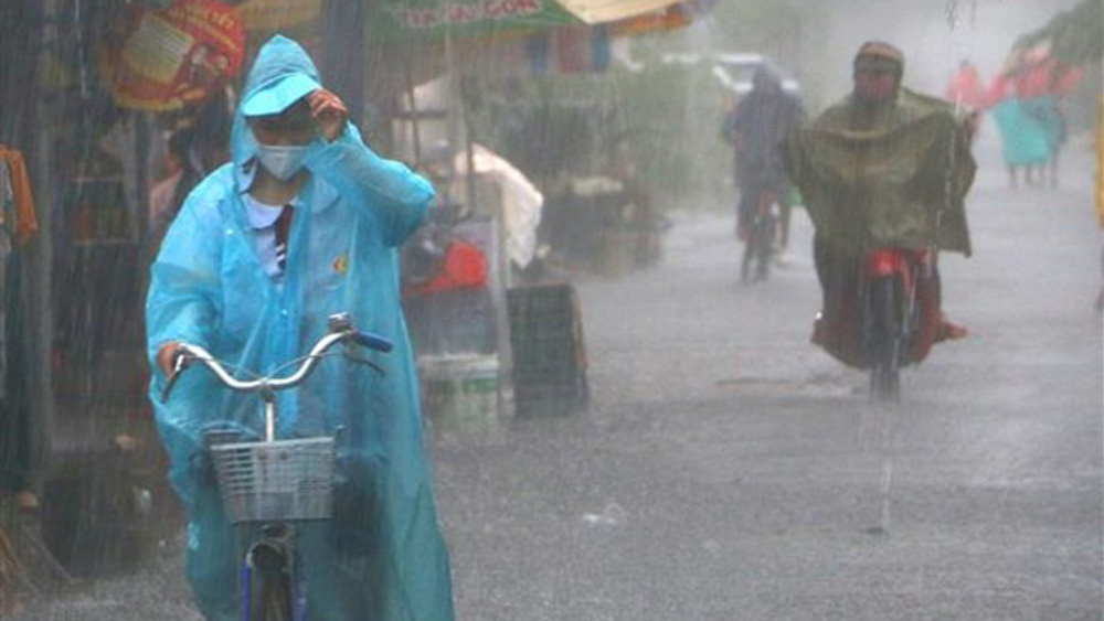 Khu vực Bắc Bộ dự báo có mưa rào và dông, đề phòng lốc sét