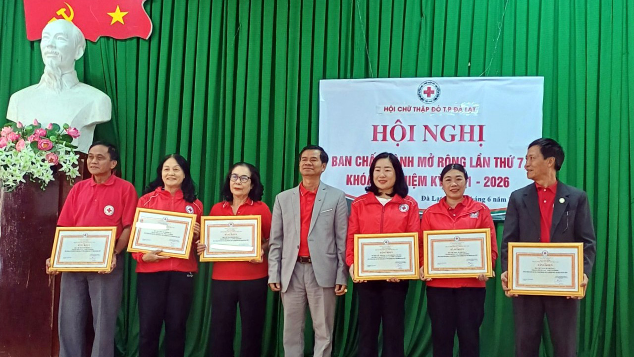 Hội Chữ thập đỏ Đà Lạt vận động 1,78 tỷ  đồng trong Tháng Nhân đạo