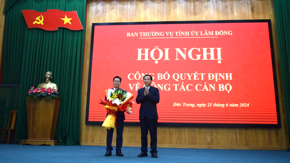 Điều động Phó trưởng Ban Tuyên giáo Tỉnh ủy giữ chức vụ Bí thư Huyện ủy Đức Trọng