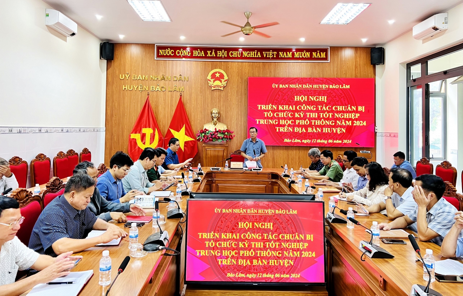 Bảo Lâm: Tập trung đảm bảo các điều kiện cho Kỳ thi tốt nghiệp THPT năm 2024
