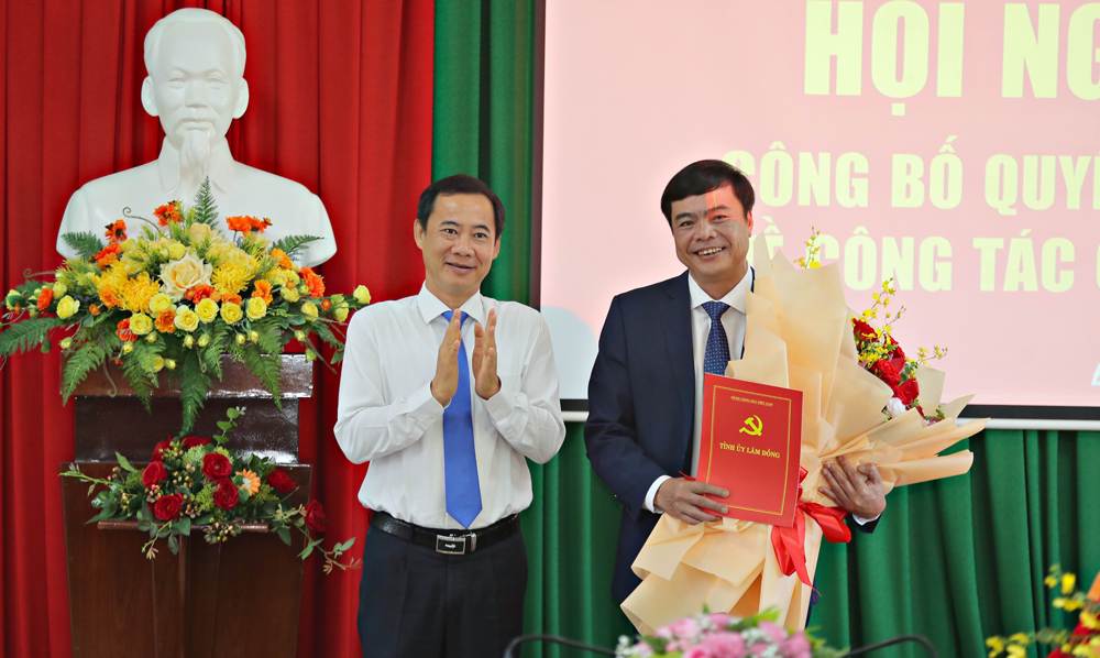 Đồng chí Đặng Đức Hiệp được điều động giữ chức vụ Bí thư Thành ủy Đà Lạt