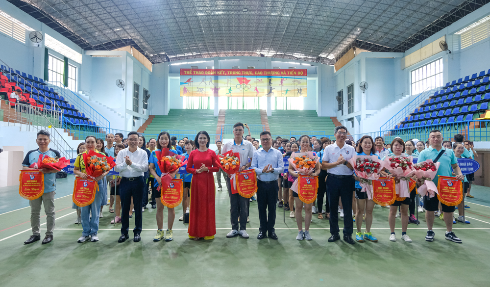 Khai mạc Hội thao Cụm thi đua Hội Nhà báo các tỉnh Tây Nguyên (mở rộng) năm 2024