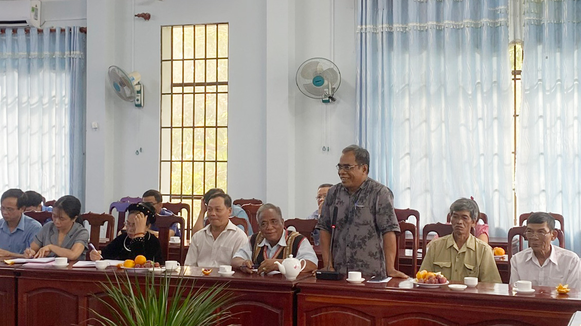 Cát Tiên: Gặp mặt già làng, người có uy tín trong vùng đồng bào dân tộc thiểu số