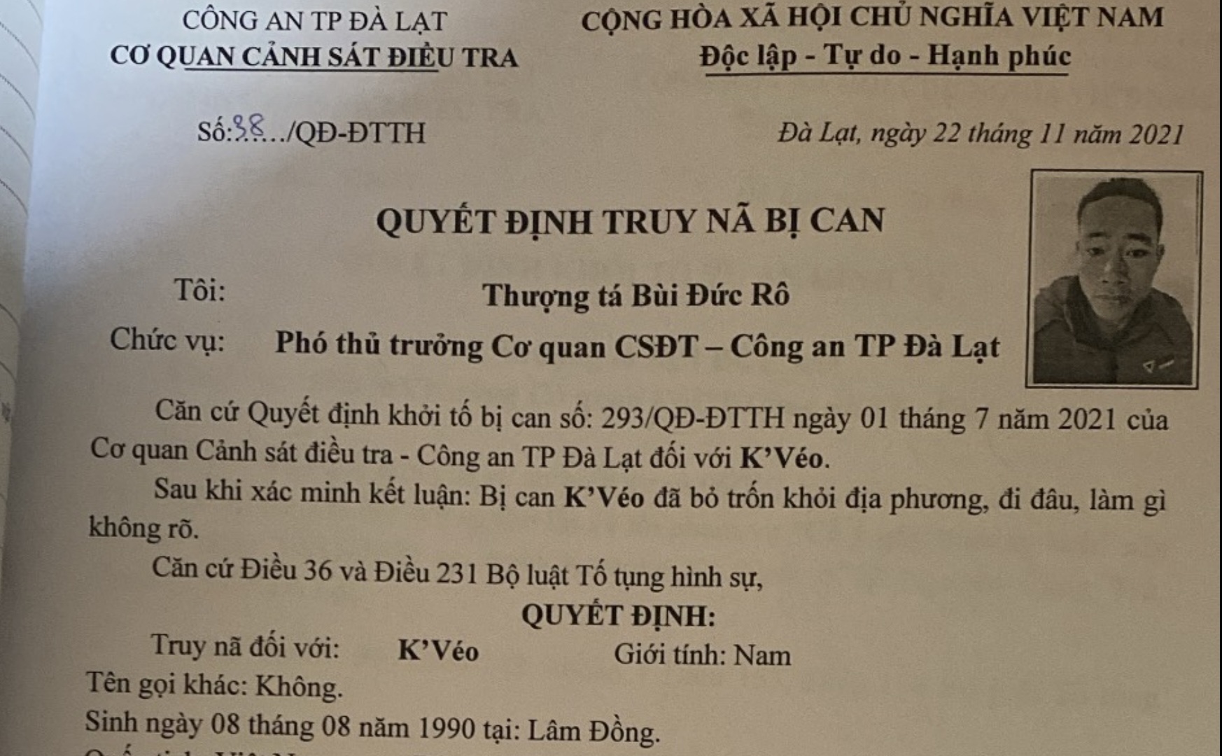 Đà Lạt: Bắt đối tượng đánh người gãy đốt sống rồi trốn truy nã