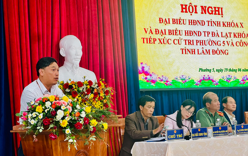 Đại biểu HĐND 2 cấp tiếp xúc cử tri Đà Lạt trước kỳ họp thường lệ giữa năm