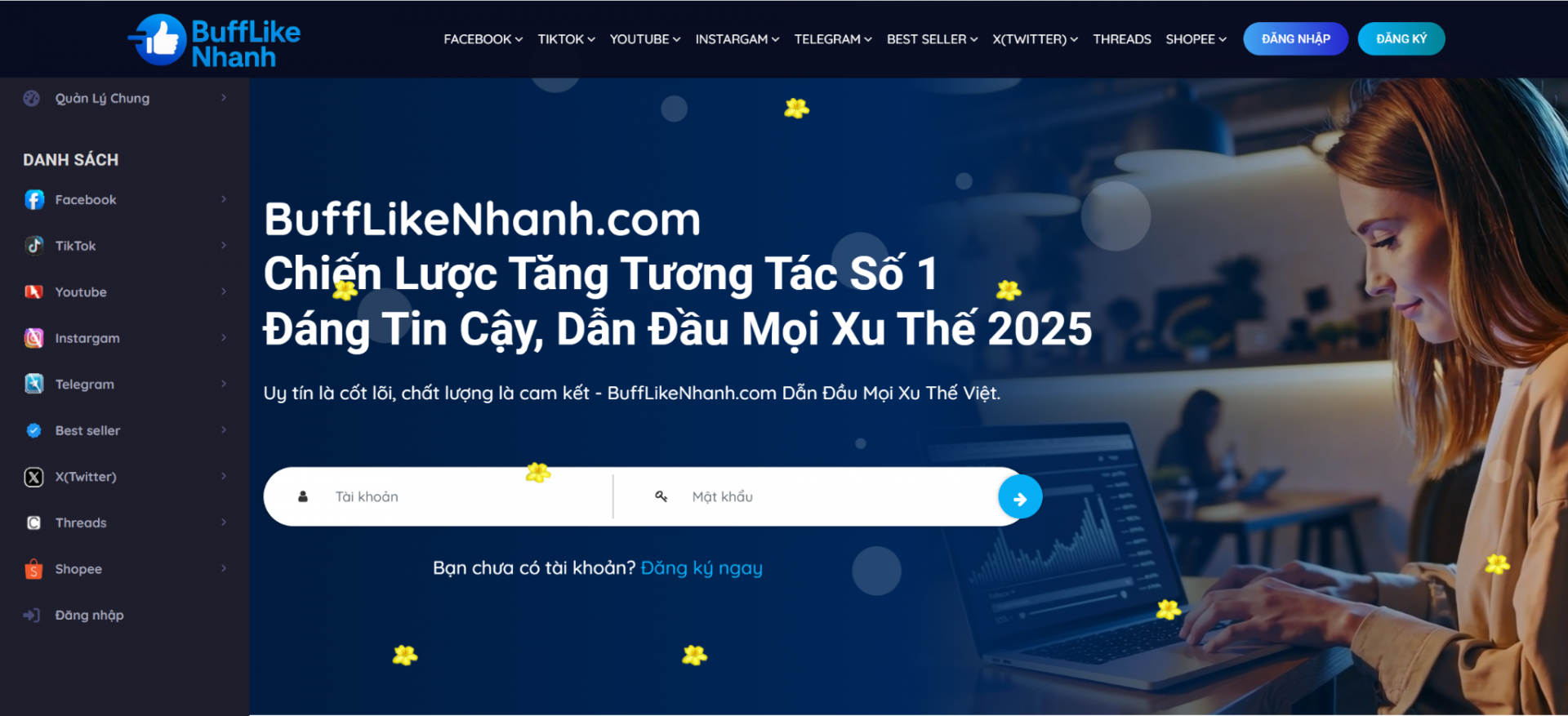 Tăng like Facebook chất lượng tại BuffLikeNhanh.com - giải pháp bứt phá mạng xã hội