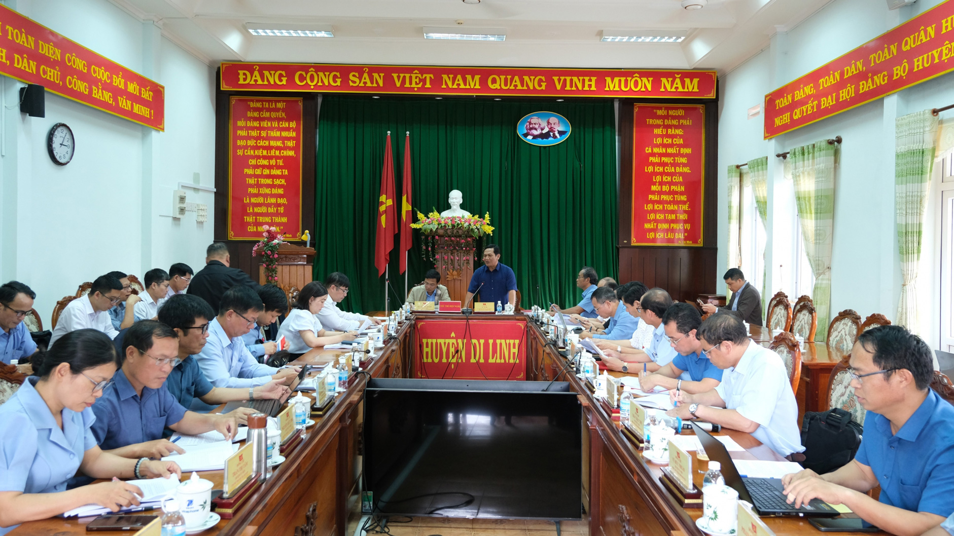 Phó Chủ tịch HĐND tỉnh Lâm Đồng K’ Mák kiểm tra công tác chuẩn bị vận hành đơn vị hành chính cấp xã tại huyện Di Linh
