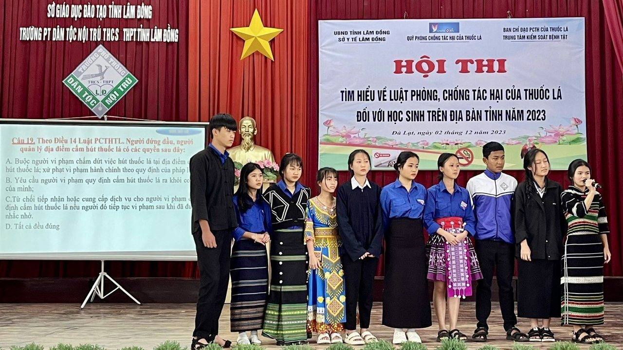 DỰ ÁN QUỸ PHÒNG, CHỐNG TÁC HẠI CỦA THUỐC LÁ TỈNH LÂM ĐỒNG NĂM 2025: Cấm thuốc lá điện tử, thuốc lá nung nóng