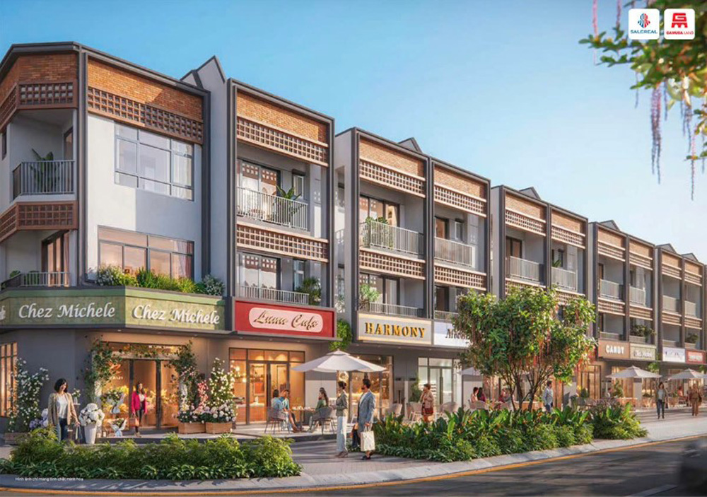 Phối cảnh shophouse Springville Gamuda