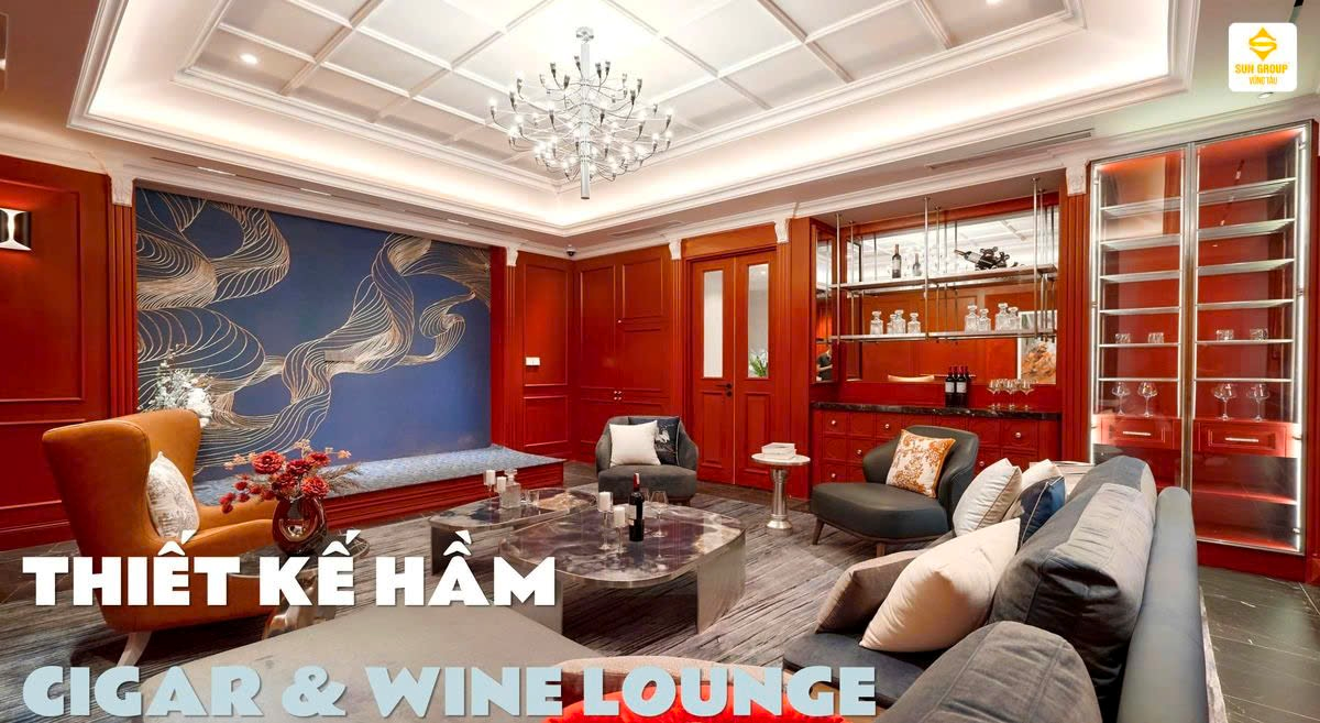 Thiết kế tầng hầm biệt thự Sun Group Vũng Tàu theo tiêu chuẩn cao cấp, đáp ứng nhu cầu nghỉ dưỡng của giới thượng lưu