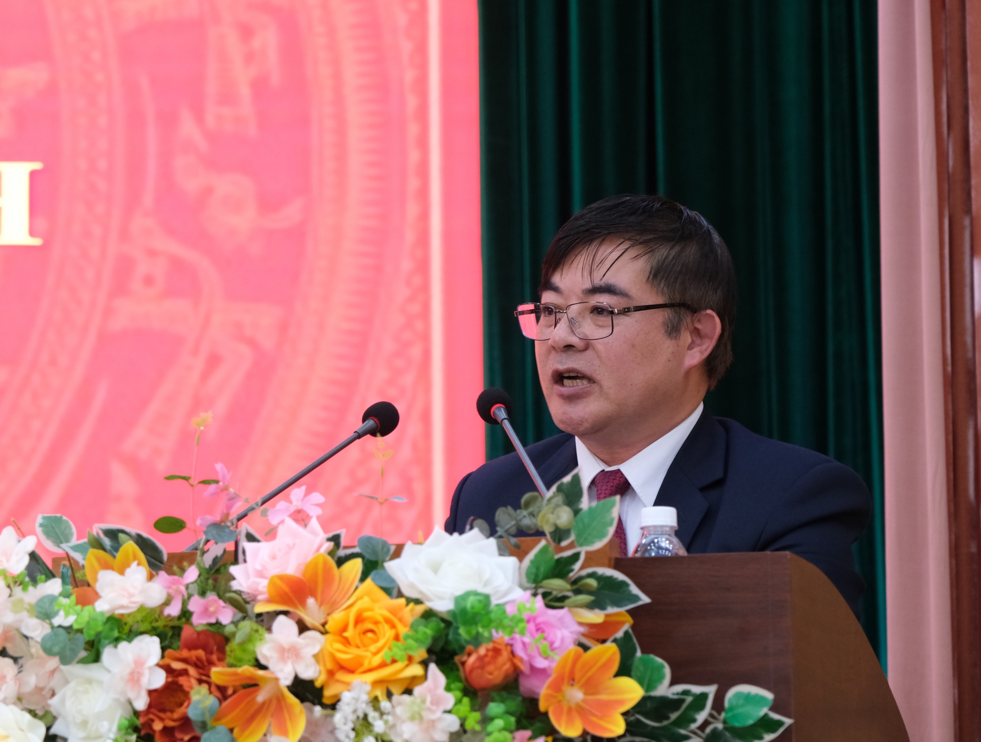 Đồng chí Phạm Ngọc Hà - Phó Trưởng Ban Tổ chức Tỉnh ủy triển khai các quyết định của Tỉnh ủy về công tác cán bộ tại huyện Di Linh