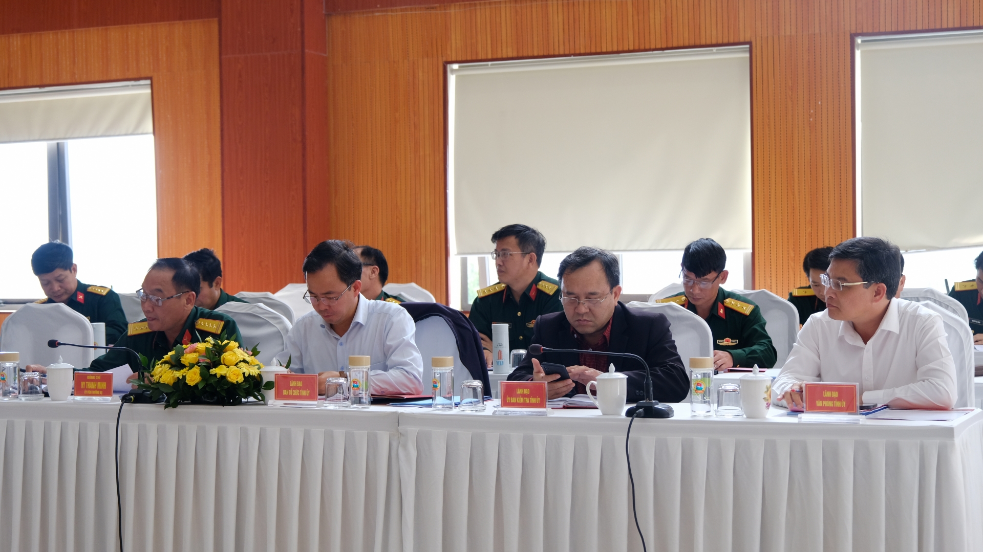 Đại diện các Ban Xây dựng Đảng của Tỉnh uỷ tham dự Hội nghị
