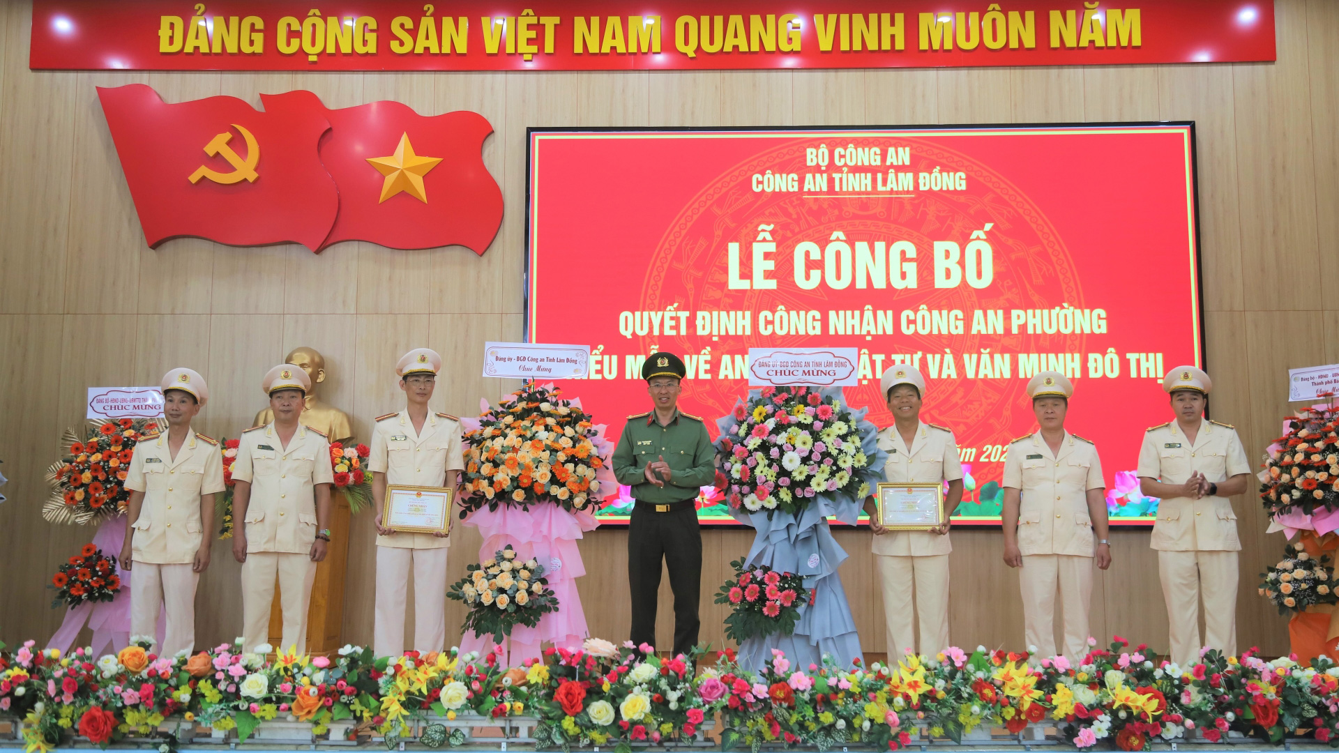 Bảo Lộc: Công an phường Lộc Tiến và Lộc Sơn đạt danh hiệu kiểu mẫu về an ninh, trật tự và văn minh đô thị