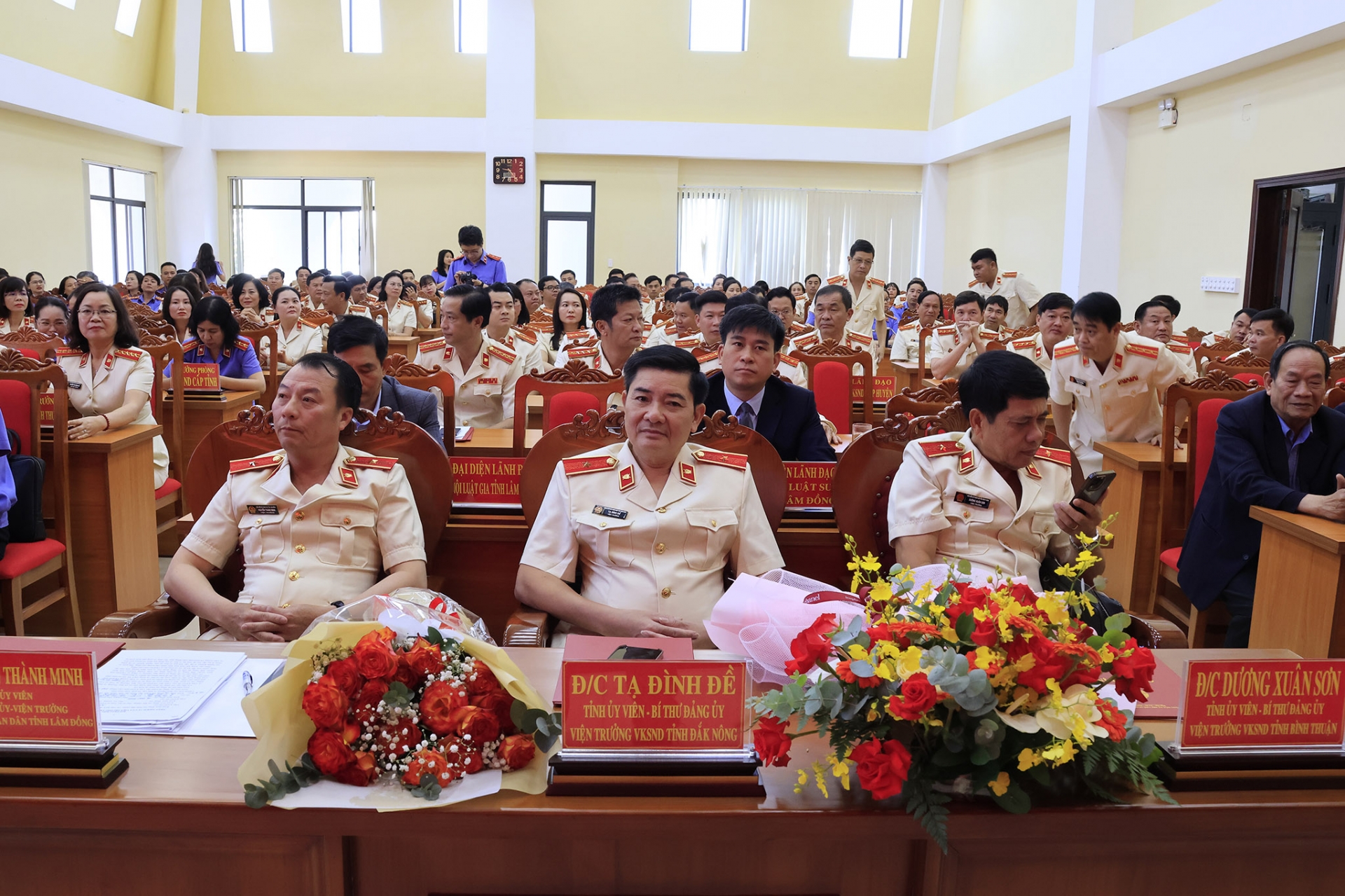 Lãnh đạo Viện KSND tỉnh Đắk Nông, Lâm Đồng, Bình Thuận tham dự lễ
