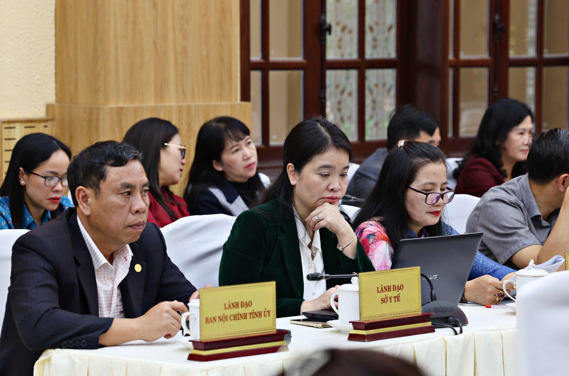 Lãnh đạo các sở, ngành tham dự lễ kỷ niệm