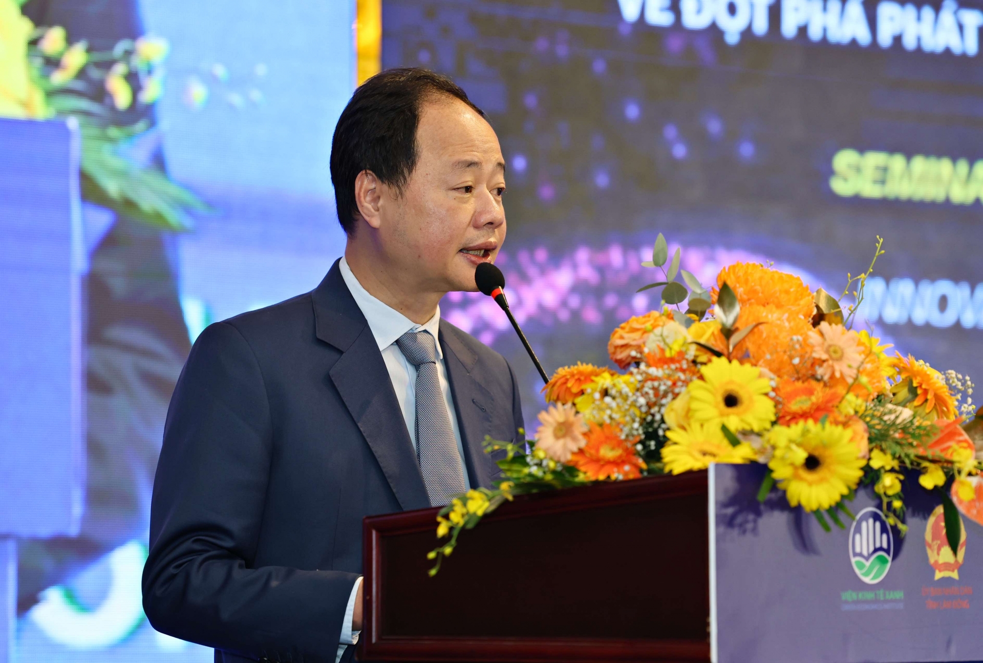 Ông Trần Hồng Thái - Phó Bí thư Tỉnh ủy, Chủ tịch UBND tỉnh Lâm Đồng phát biểu