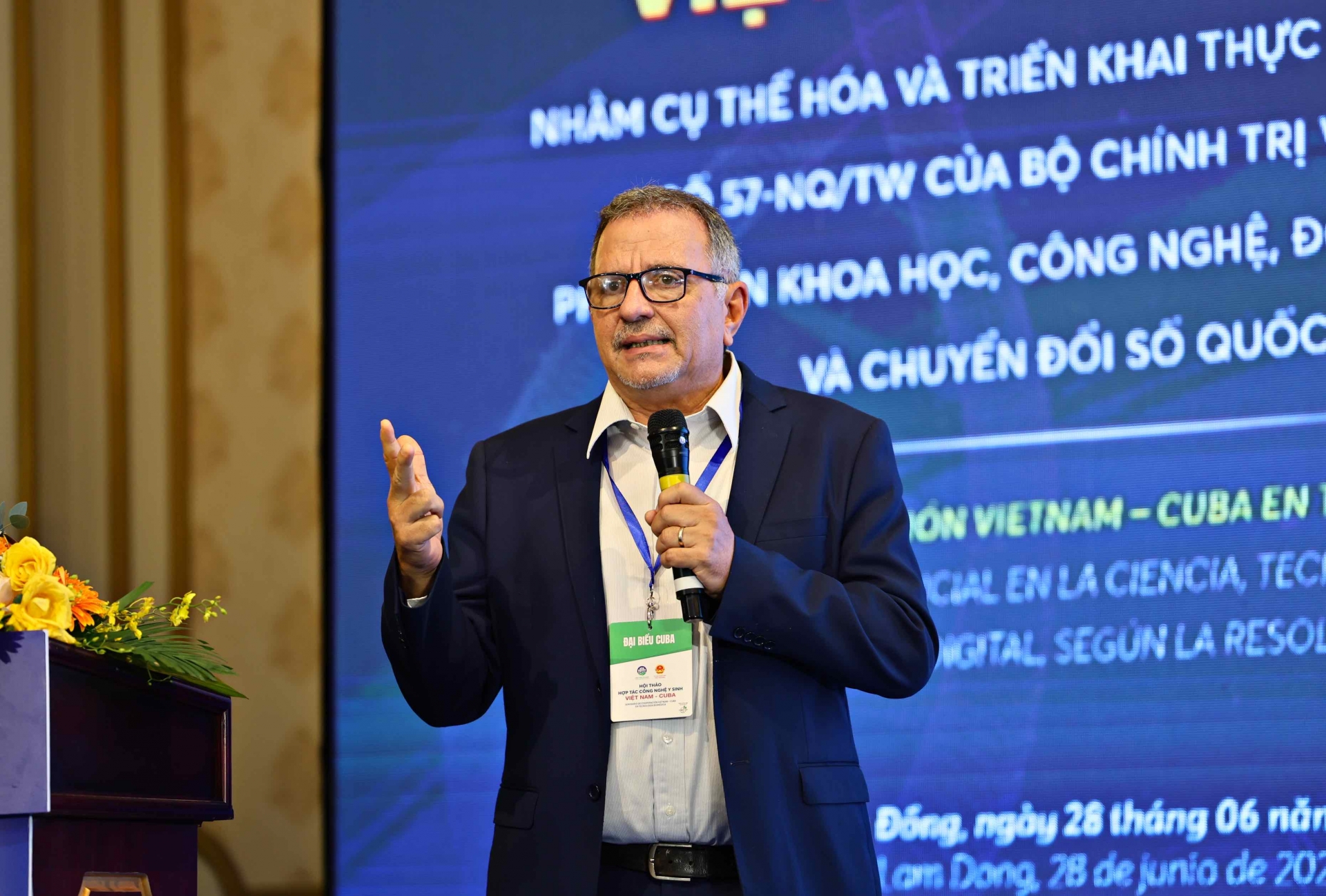 Tiến sĩ Dr. Myladys Limonta Ferrnandez - Giám đốc Kinh doanh và phát triển, Trung tâm kĩ thuật gien và Công nghệ sinh học CIGB