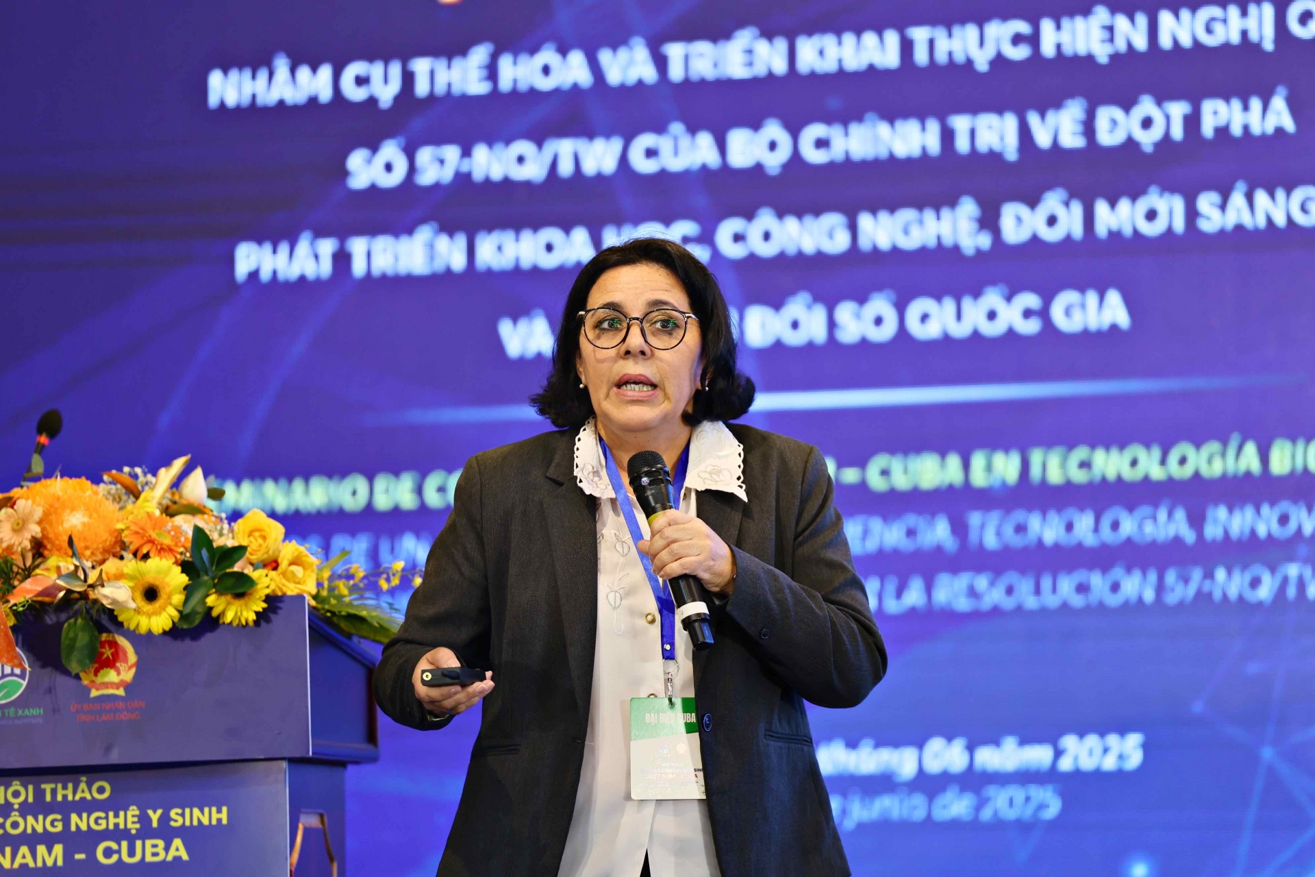 Giáo sư Dr Iliana Maria Sosa Teste - Giám đốc Trung tâm Động vật cho phòng thí nghiệm Cuba
