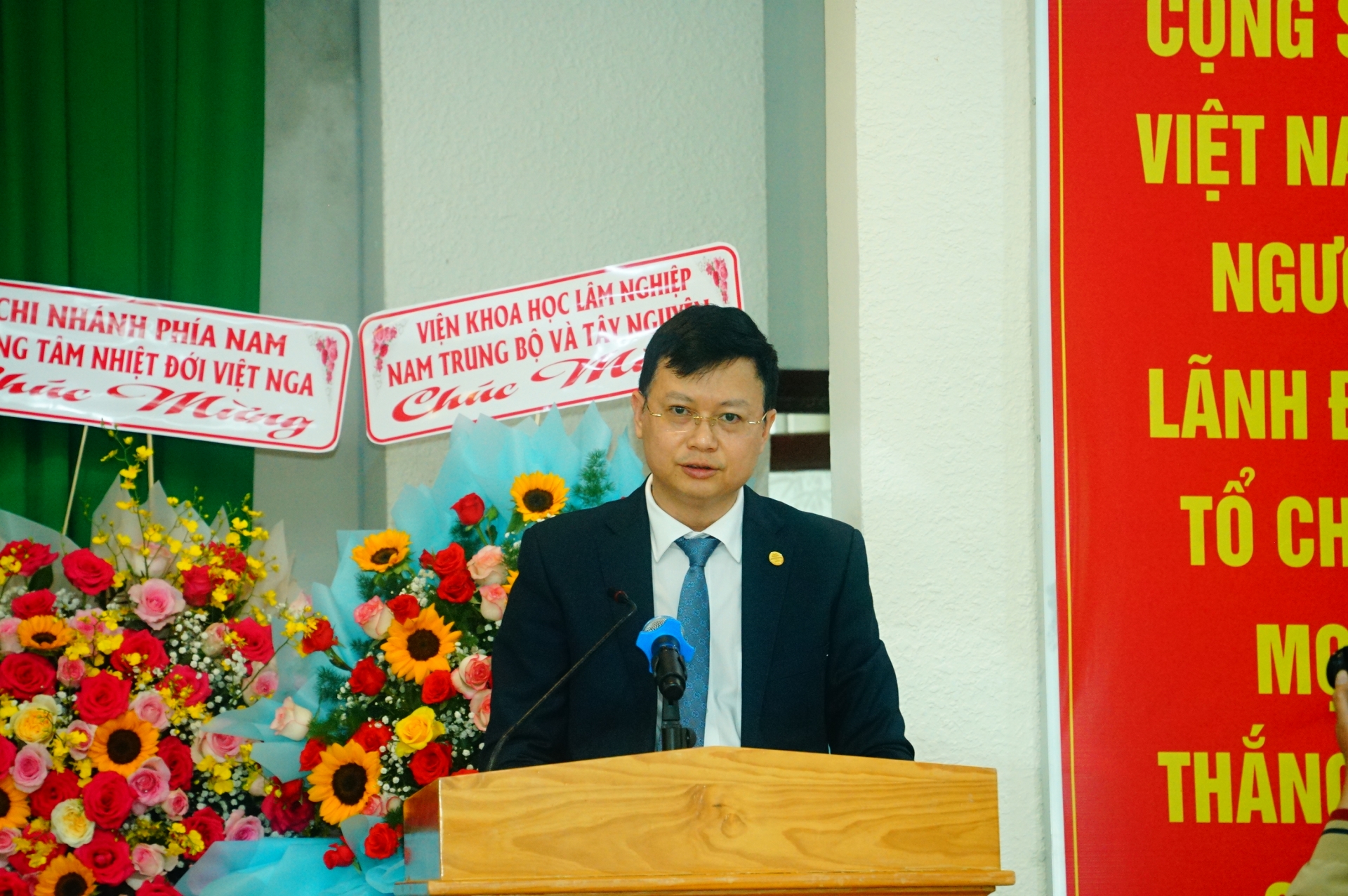 PGS.TS Nguyễn Văn Hiền - Chủ tịch Ủy ban quốc gia MAB Việt Nam (Chương trình con người và sinh quyển) chia sẻ về sự đồng hành và cam kết gắn bó của tổ chức với Khu DTSQTG Langbiang.