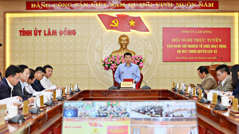 Vận hành thử nghiệm tổ chức hoạt động bộ máy chính quyền cấp xã của tỉnh Lâm Đồng mới