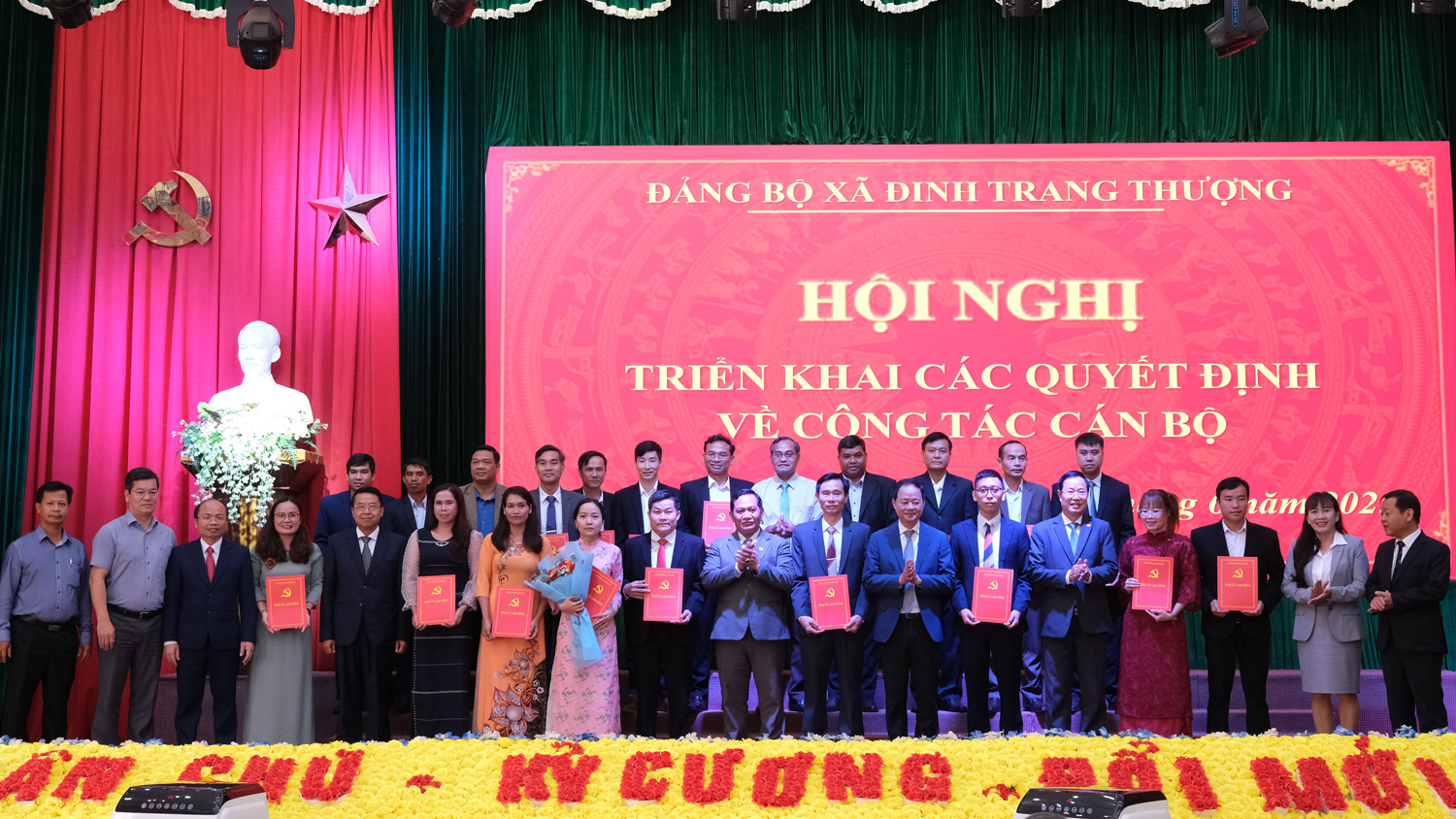 Công bố quyết định về công tác cán bộ của 7 xã mới tại huyện Di Linh