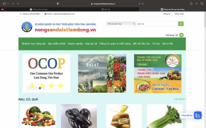 Lâm Hà công nhận 56 sản phẩm OCOP