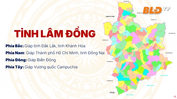Bản đồ tỉnh Lâm Đồng