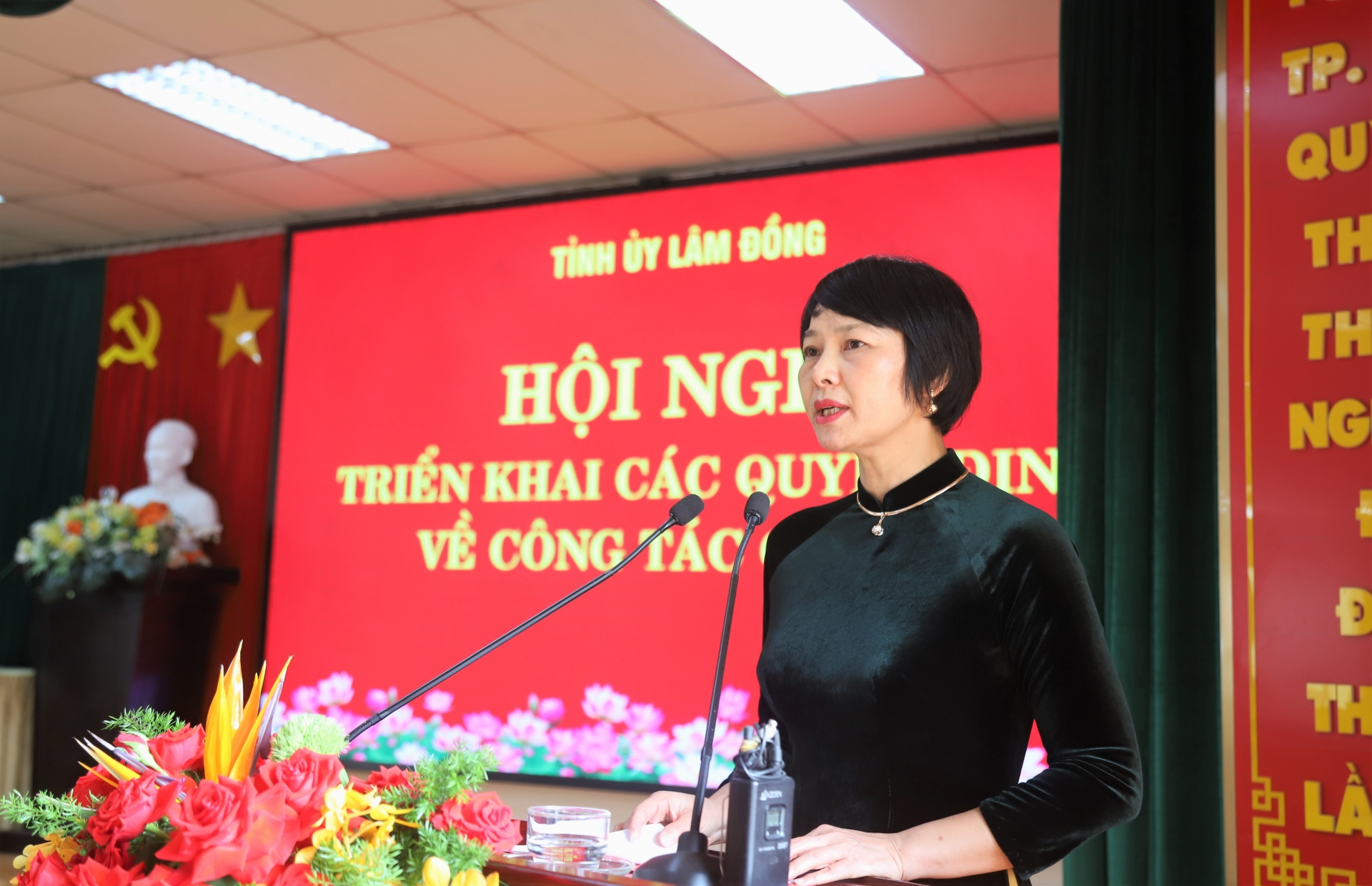 Đồng chí Phạm Thị Phúc - Phó Bí thư Tỉnh ủy, Chủ tịch HĐND tỉnh phát biểu chỉ đạo, giao nhiệm vụ tại Hội nghị