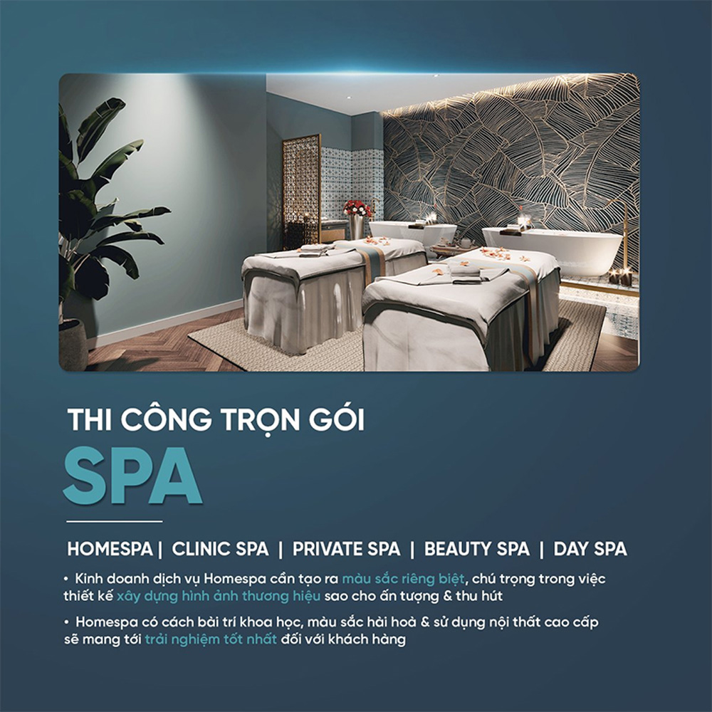 Cần dựa vào nhiều tiêu chí để lựa chọn đơn vị thiết kế - thi công spa uy tín