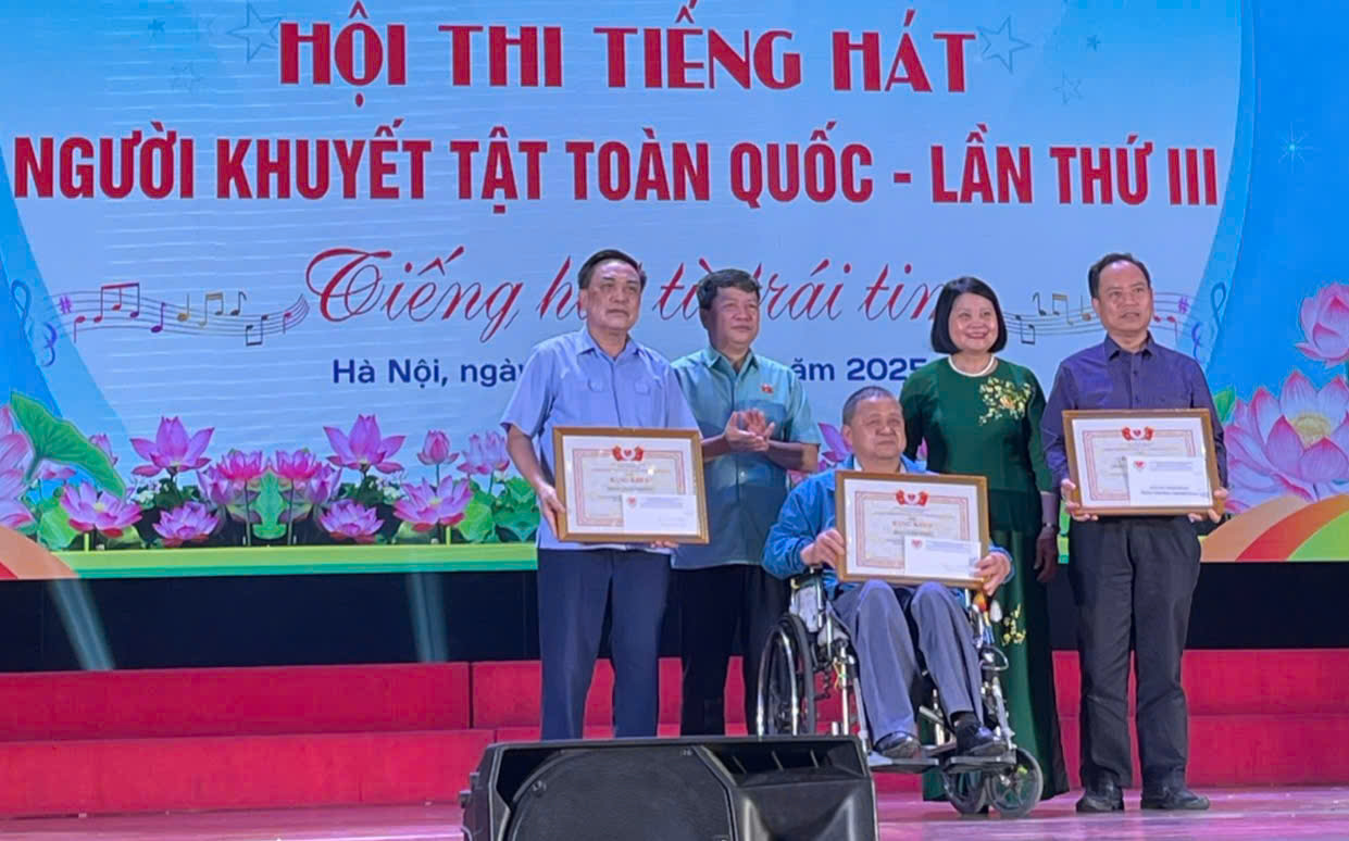 Chung kết Hội thi Tiếng hát Người khuyết tật toàn quốc 2025: Đoàn Lâm Đồng đạt giải Ba