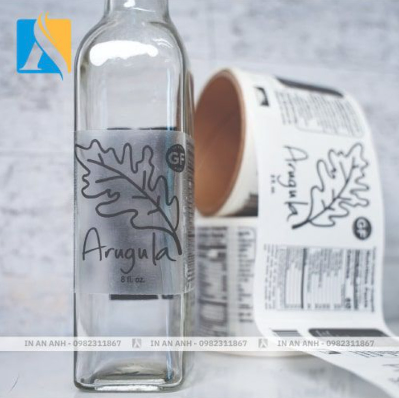 Sticker trong suốt sử dụng keo dính công nghệ mới