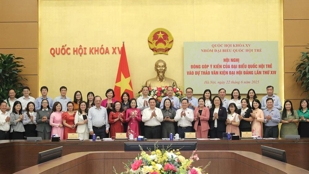 Đại biểu Quốc hội trẻ Trịnh Thị Tú Anh góp ý dự thảo Văn kiện Đại hội Đảng lần thứ XIV của Đảng