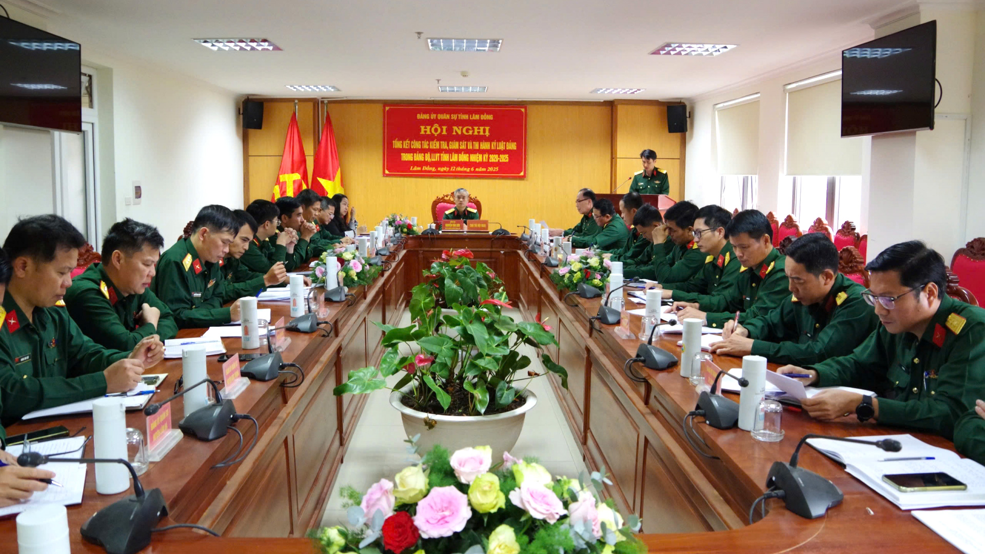 Đảng uỷ Quân sự tỉnh tổng kết công tác kiểm tra, giám sát, thi hành kỷ luật Đảng